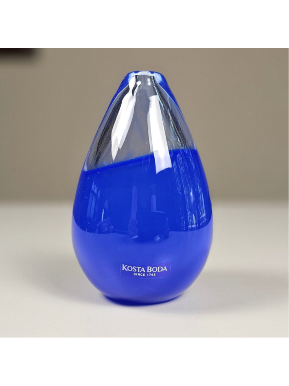 Kosta Boda Atelier Miniature Art Glass Vase Gunnel Sahlin Limited Edition 3/300